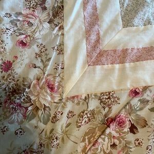 Beautiful small quilt. Pastel colors. $28.00